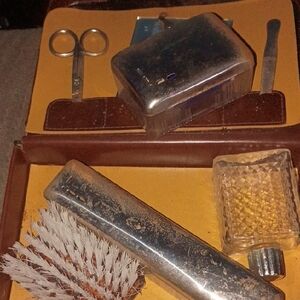 Men's Grooming Kit with Silver Accents